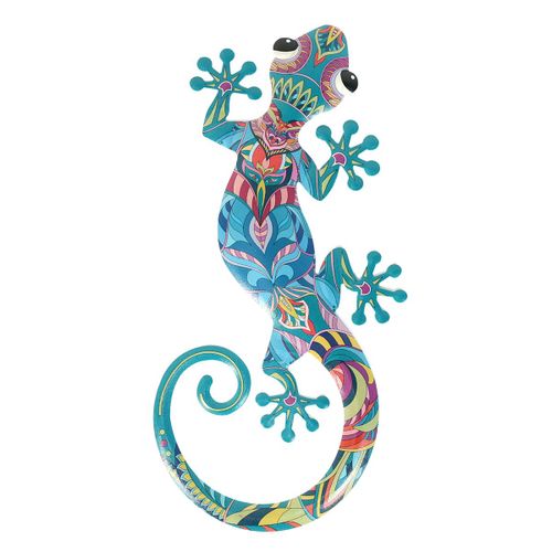 ORIGEN Home Decor Lagarto Jardin Figura de Lagarto Azul - 30x14x1cm<br /><br />