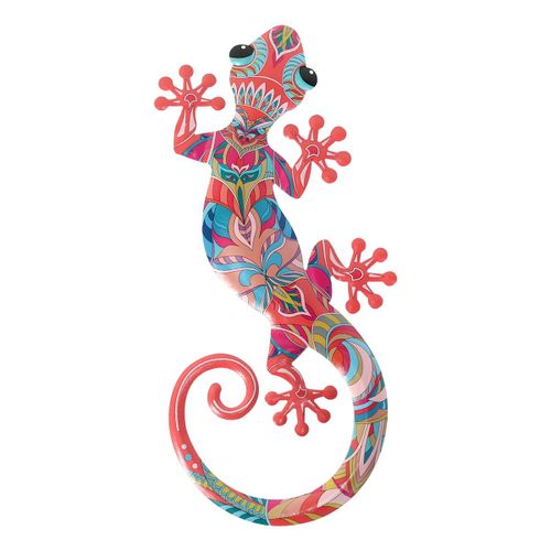 ORIGEN Home Decor Lagarto Jardin Figura de Lagarto Rosa - 30x14x1cm<br /><br />