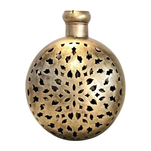 ORIGEN Home Decor Jarrón portavelas Jarrones Y Portavelas | Jarrón Dorado - 32x24x18cm