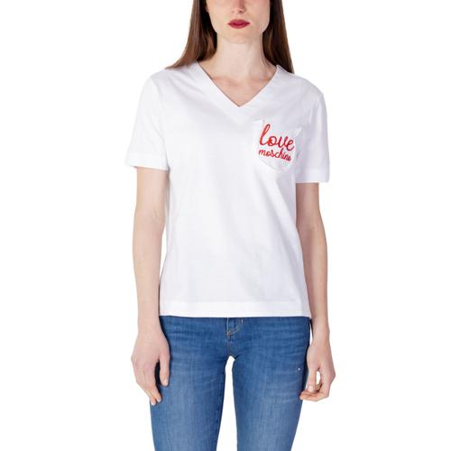 T-Shirts Femme Love Moschino Ricamo Logo W 4 H91 01 M 3876