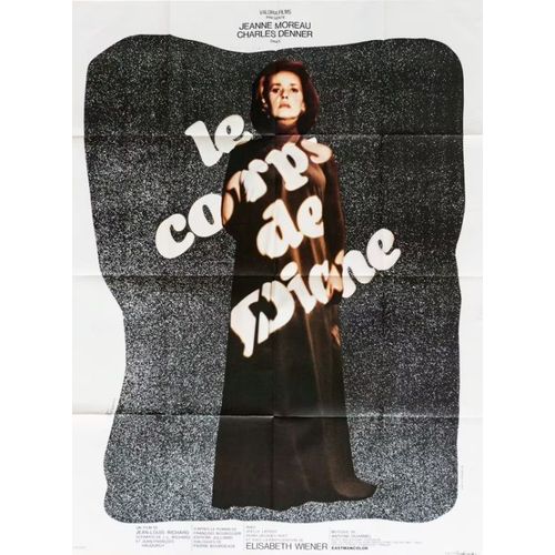 Le Corps De Diane - Affiche Originale De Cinéma - Format 120x160 Cm - Un Film De Jean-Louis Richard Avec Jeanne Moreau, Charles Denner, Elisabeth Wiener, Joëlle Latour - Année 1969