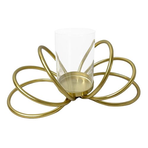Origen Home Decor Candelabro Jarrones Y Portavelas | Candelabro Dorado - 12x29x13cm