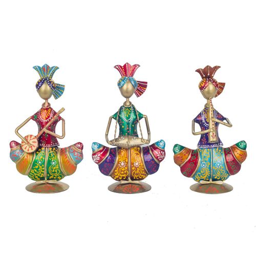 ORIGEN Home Decor Figura 3U Africanas Y Elefantes Naranja 22x13x9cm<br /><br />