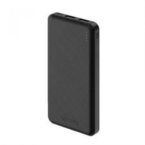 Powerbank Celly 10a 2usb 2,1a Negra