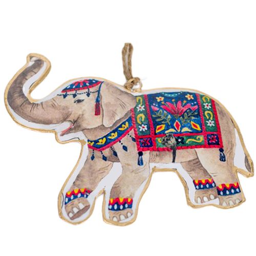 Signes Grimalt By Sigris - Elefante Gris De Metal | Colgante Mandalas Decorativos Mandalas Decorativos Pared 13x1x16cm