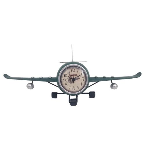 Signes Grimalt By SIGRIS - Reloj Avion Vintage Negro de Metal | Reloj Sobremesa Reloj Sobremesa Vintage Relojes Decorativos De Mesa 17x8x42cm