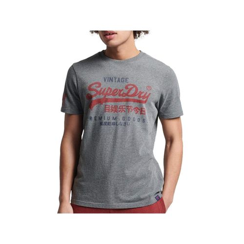 T Shirt Superdry Superdry Vintage Classic Homme Gris