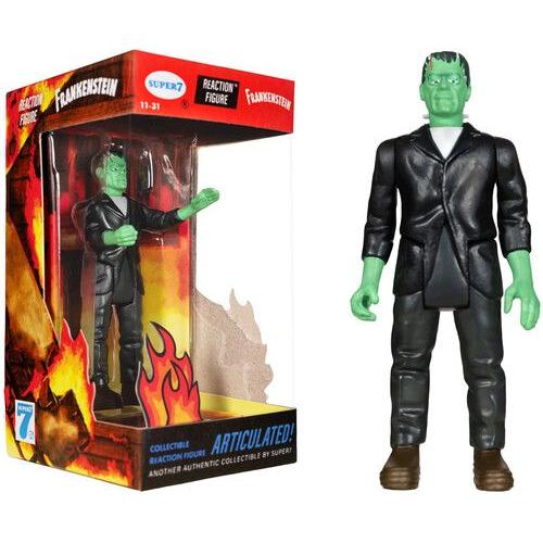 Super7 - Universal Monsters Reaction - Frankenstein (Fire Box) [Collectables] Action Figure, Figure, Collectible
