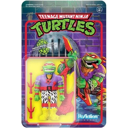 Super7 - Teenage Mutant Ninja Turtles Reaction Wave 6 - Heavy Metal Raph [Collectables] Action Figure, Figure, Collectible