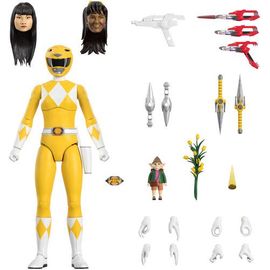 Super7 - Mighty Morphin Power Rangers Ultimates! Wave 1 - Yellow Ranger [Collectables] Action Figure, Figure, Collectible
