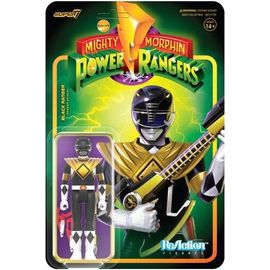 Super7 - Mighty Morphin Power Rangers Wave 4 - Black Ranger (Dragon Shield) [Collectables] Action Figure, Figure, Collectible