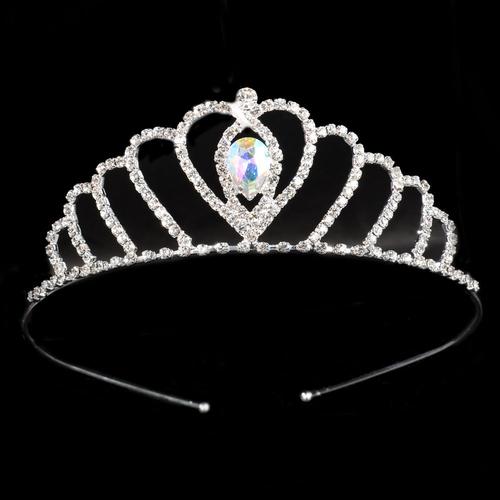 4 Coloré - Diadème Princesse Rouge Bleu Couronne De Mariée Floral Mariage Accessoires De Cheveux De Mariée Bijoux De Cheveux Pour Enfants Fête De Bal 