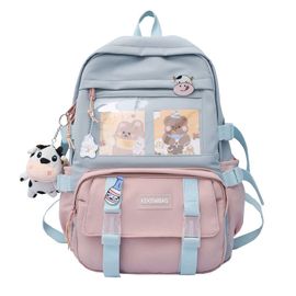 Sac ?� dos Kawaii avec ?�pingle et accessoires Kawaii Mignon sac ?� dos Kawaii grande capacit?� 