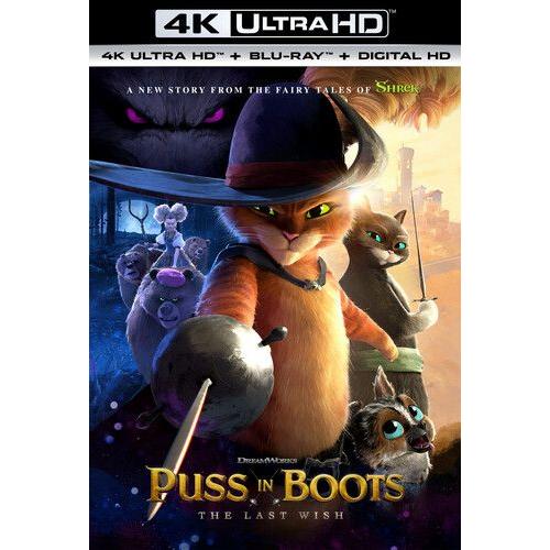 Puss In Boots: The Last Wish [Ultra Hd] With Blu-Ray, 4k Mastering, Digital Copy