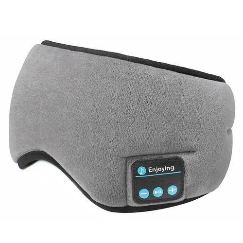 Couleur Gris Masque Pour Les Yeux Endormis, Couvre-Yeux Rembourré, Bandeau Pour Les Yeux Doux, Bluetooth, Musique, Relax, Outils De Beauté