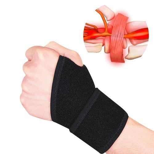 attelle poignet 1 paire Courroie de poignet Main droite et main gauche bande  poignet musculation Convient pour protéger et soulager les douleurs du  poignet pendant l'exercice quotidien.