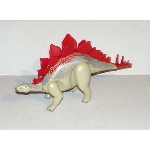 Dinosaure Stégosaure Playmobil 2012 Figurine Geobra Articulé 22 Cm