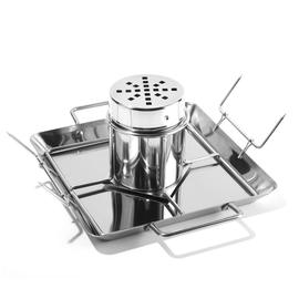 Plateau De Poulet Grill Bi Re Pratique En Acier Inoxydable De