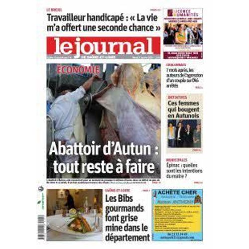 Le Journal De Saône Et Loire, Ed. D'autun Le Creusot