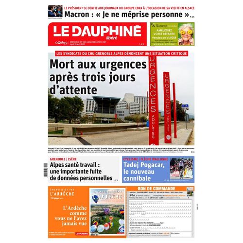 Le Dauphiné Libéré, Ed. Grenoble, Gresivaudan, Vercors, Romanche