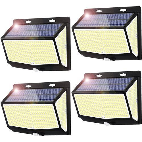 Lot De 4 Lampes Solaires 468 Led