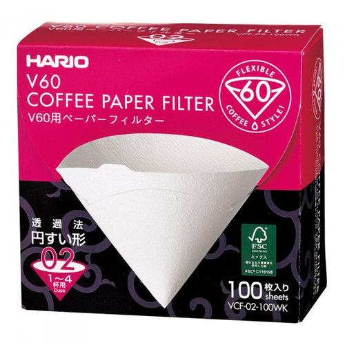 Filtres en papier blanc Hario  Misarashi V60-2