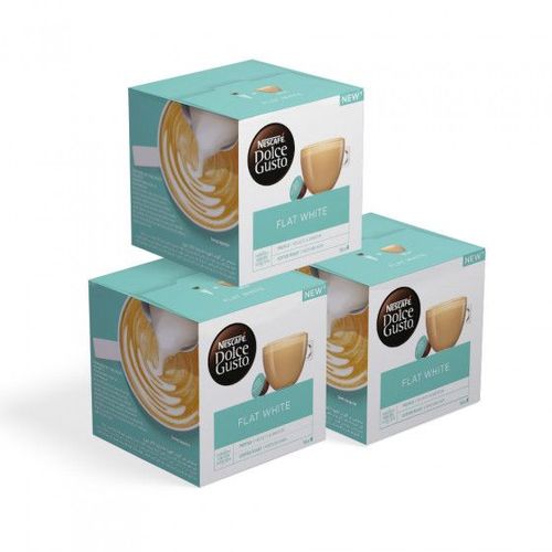 Lot De Capsules De Café Adapté Pour Dolce Gusto Nescafé Dolce Gusto Flat White, 3 X 16 Pcs.
