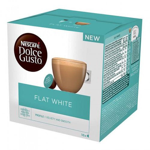 Capsules De Café Compatibles Avec Dolce Gusto Nescafé Dolce Gusto Flat White, 16 Pièces.