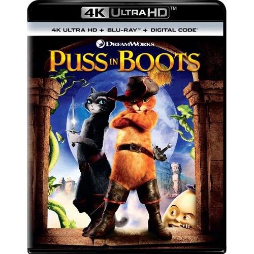 Puss In Boots [Ultra Hd] With Blu-Ray, 4k Mastering, Digital Copy, 2 Pack