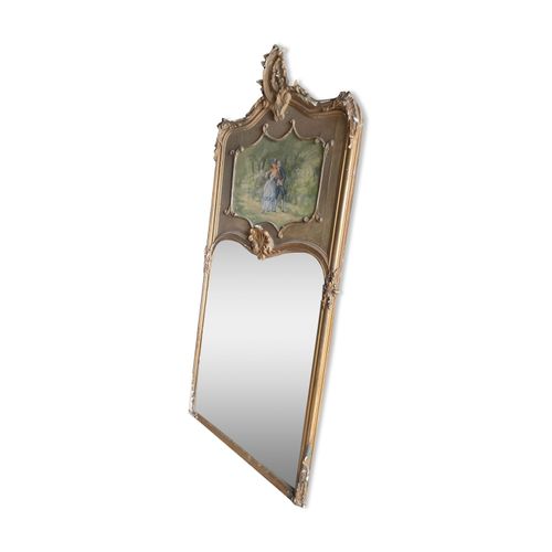 Miroir trumeau dore