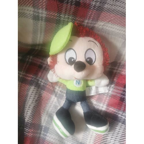 Doudou Peluche Hérisson Casquette Verte N Brodé Bleu Niglo Nigloland