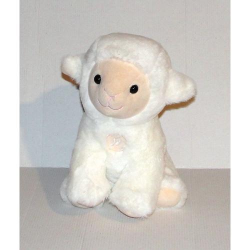 Peluche Mouton Blanc Sonore Gipsy H 24 Cm