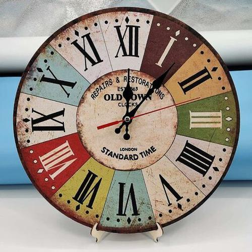 Horloge de bureau vintage pour décor de bureau de chambre à