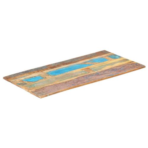 Vidaxl Dessus De Table Rectangulaire 60x100 Cm 15-16 Mm Bois Récupéré