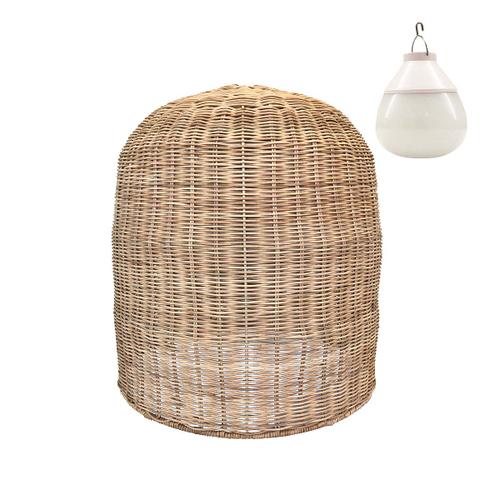 Suspension Nomade Giacomo Nomad Beige Rotin H45cm