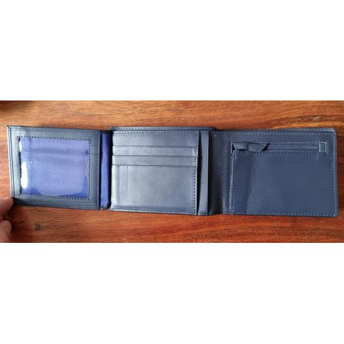 Portefeuille Le Tanneur cuir bleu