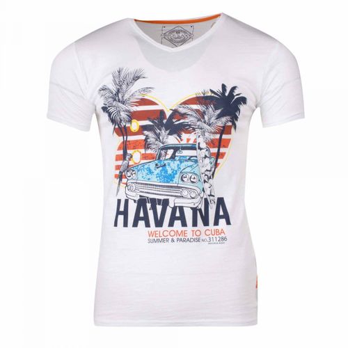 Tee Shirt Manches Courtes Imprime Coton Doux Cuba Molly Assor 24 Homme Blaggio