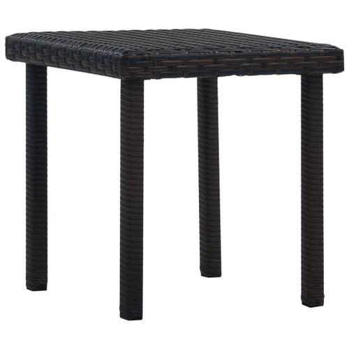 Vidaxl Table À Thé De Jardin Marron 40x40x40 Cm Résine Tressée