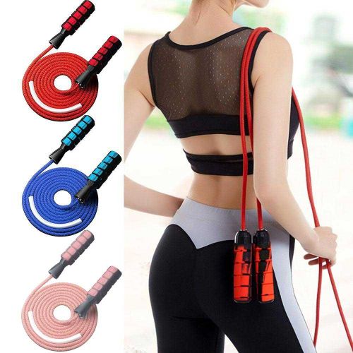 Corde À Sauter Réglable En Coton Pour Adultes Et Enfants, Équipement D'entraînement De Fitness Et De Sport D'intérieur Et D'extérieur
