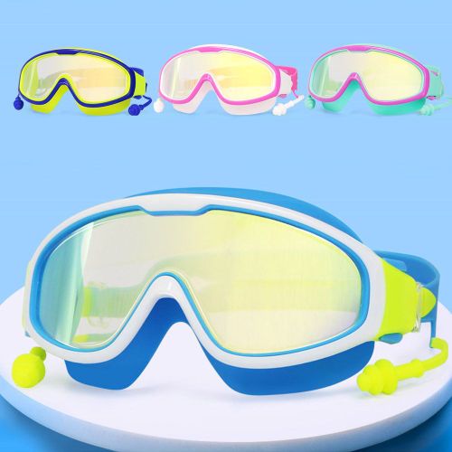 Lunettes De Natation Professionnelles Pour Enfants, Avec Bouchons D'oreille, Anti-Buée, Étanche