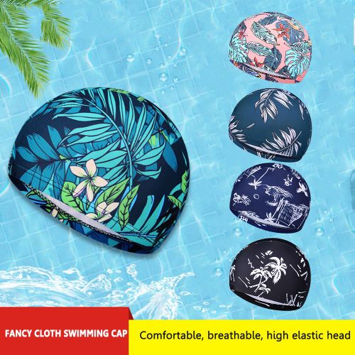 Casquette De Natation Imprimée À Séchage Rapide, Pour Adultes, Femmes, Hommes, Étanche, Élastique, Protection Des Cheveux, Sport, Piscine D'été, Chapeau De Bain