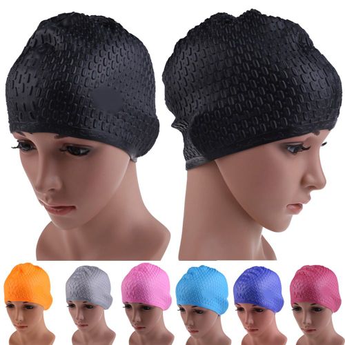Chapeau De Natation Résistant À L'usure, Protection Des Oreilles, Cheveux Longs, Bonnet De Natation, Piscine, Drapé Extensible
