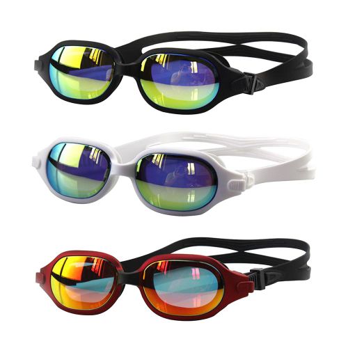Lunettes De Natation Avec Galvanoplastie, Grande Monture, Protection Uv, Étanche, Anti-Buée, Pour La Plongée En Plein Air, Hd
