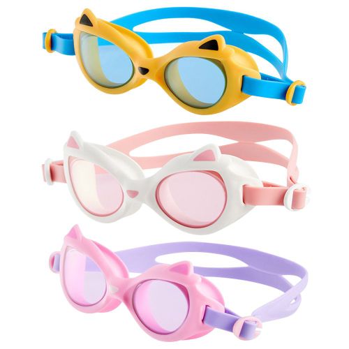Lunettes De Natation Pour Enfants, Étanches, Hd, Grand Cadre, Anti-Brouillard, Accessoires De Plage En Plein Air