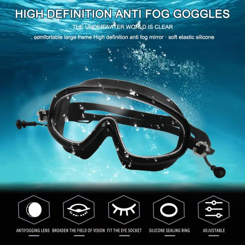 Lunettes De Natation À Grand Cadre, Étanche Et Anti-Buée Hd, Nouvel Équipement De Protection Des Yeux Pour Hommes Et Femmes