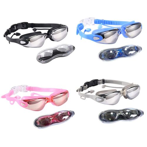 Lunettes De Natation Étanches Avec Boucle Réglable, Pour Adultes, Femmes, Hommes, Sports D'eau En Plein Air, Anti-Buée, Fournitures