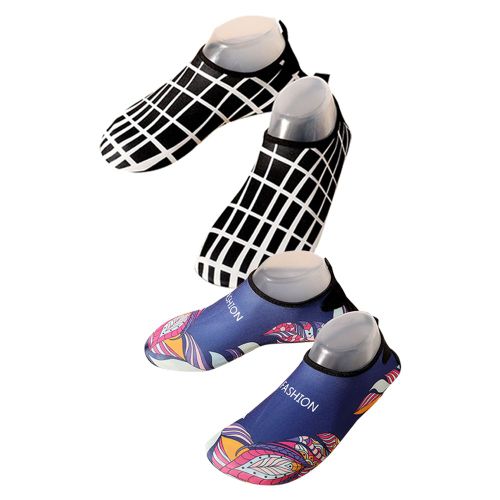 Chaussures D'eau Imprimées Pour Hommes Et Femmes, Baskets De Sport À Séchage Rapide, Pantoufles Nu-Pieds Pour La Natation, La Randonnée Et La Gym