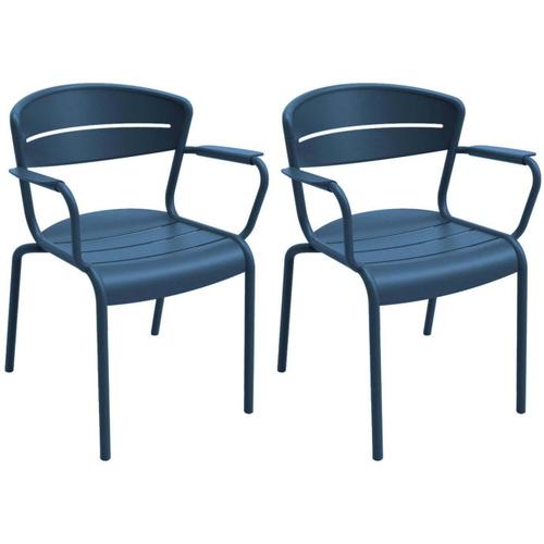 Fauteuils Terrasse En Aluminium Haora (Lot De 2)