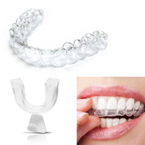 2/4pcs Doux Silicone Dents Orthodontiques Ensemble Plateaux De Blanchiment Des Dents De Retenue Anti-Abrasion Plateau Bouche Soins Produits Blanc