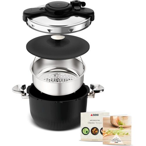 Autocuiseur SEB Clipso'minut Tempo 6L noir